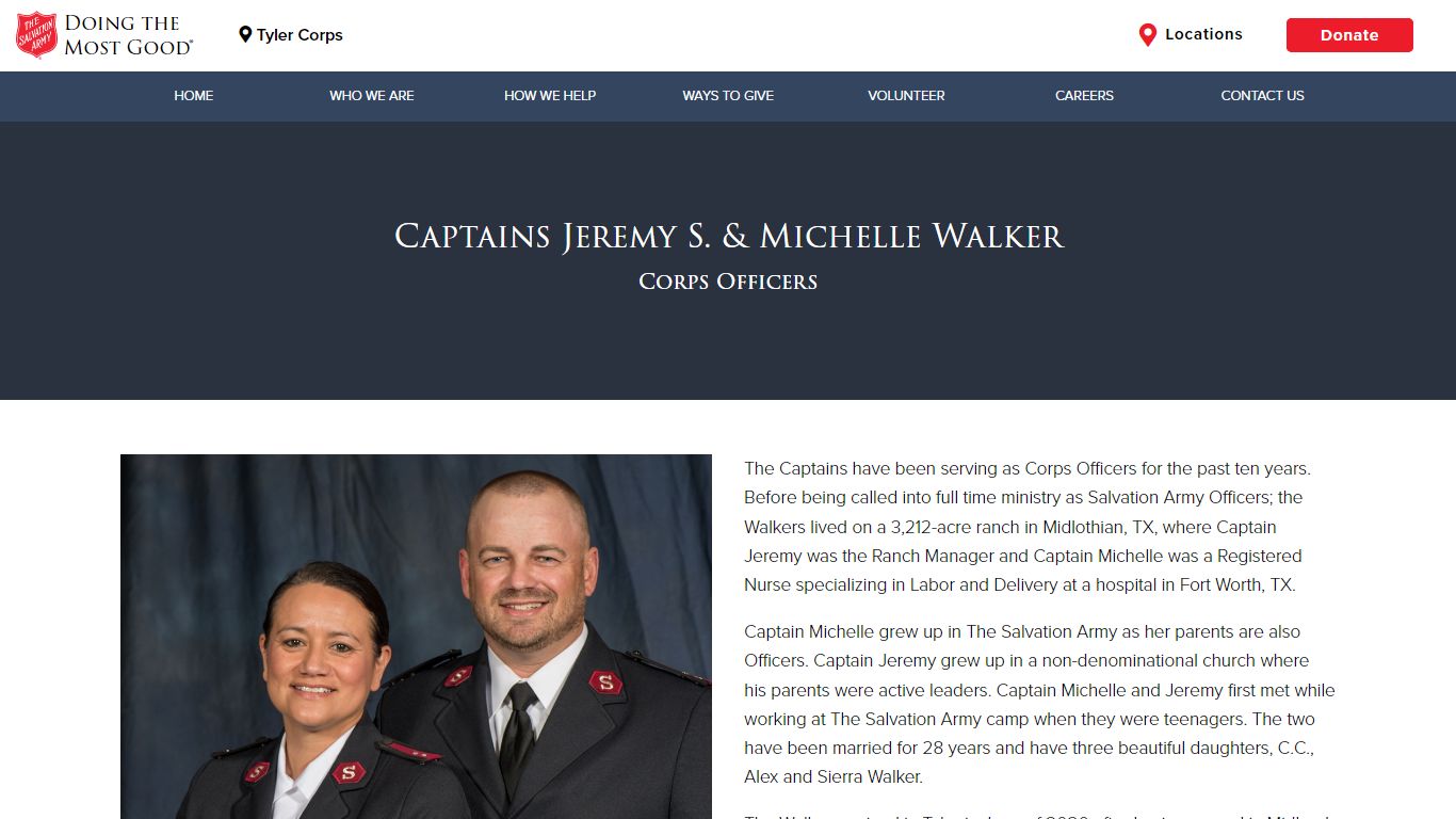 Corps Officers - Tyler Corps
